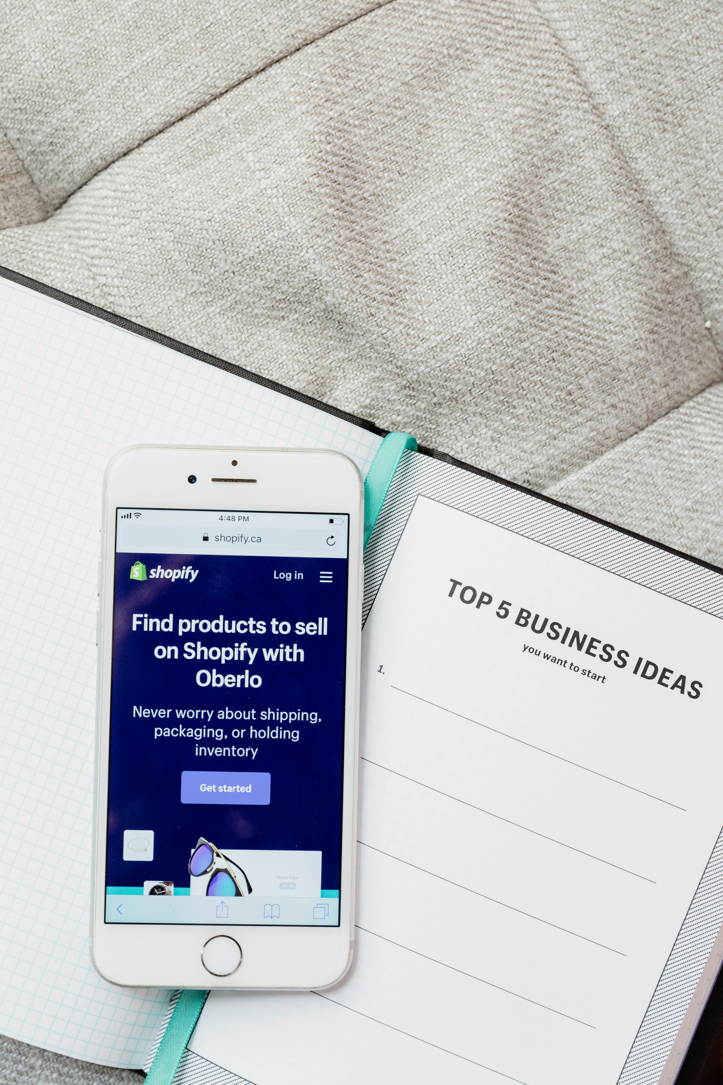 Image of a mobile-friendly Shopify store
