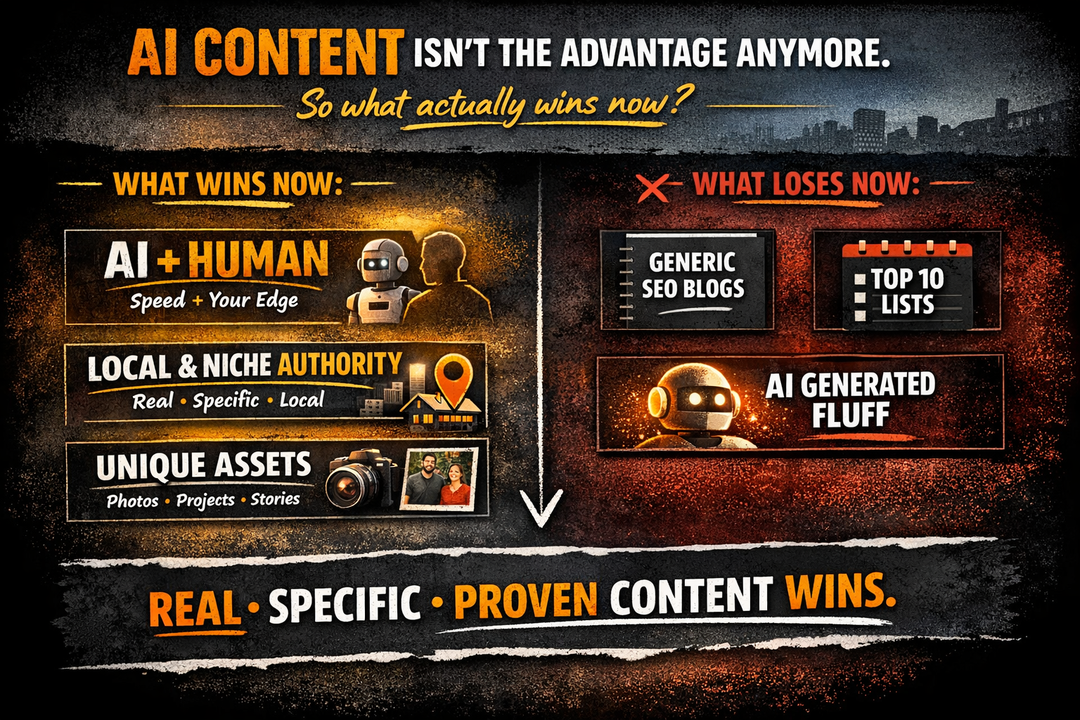 AI Killed Average Content: Here’s What Actually Wins Now (Local, Niche & Real)