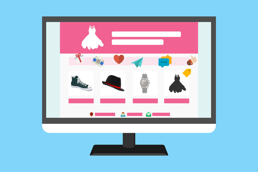 Image of an eCommerce website 